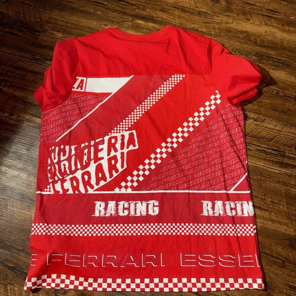 Puma x Ferrari Scuderia Red Racing Short Sleeve Shirt Men's XL